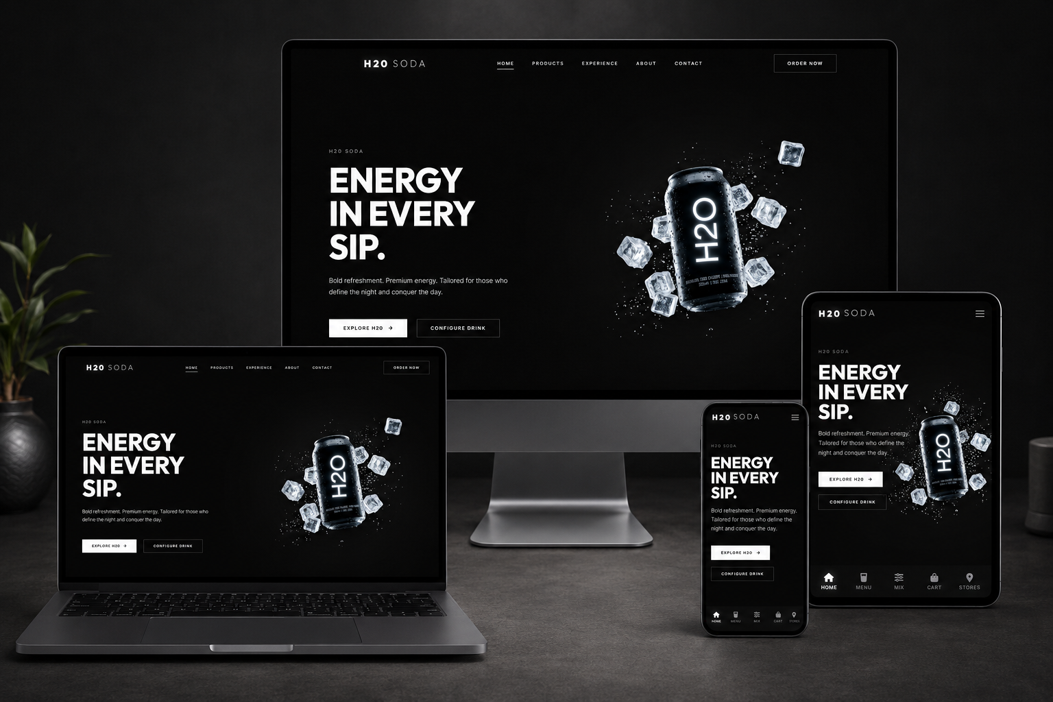 Premium Soda Bar Website